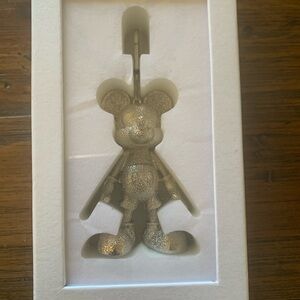 Disney X Baublebar ‎ Silver Mickey Mouse keychain.